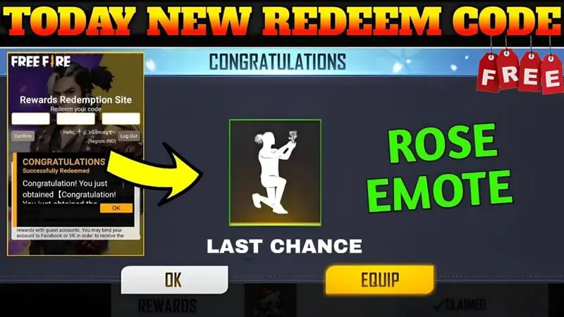 Free Fire Redeem Codes: पाएं आज के ख़ास रिडीम कोड, मिलेंगे अनेकों रिवार्ड्स
