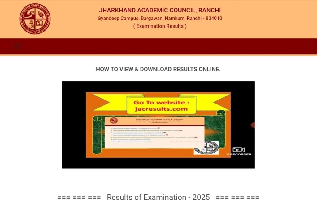 JAC Board (Official Website Homepage)