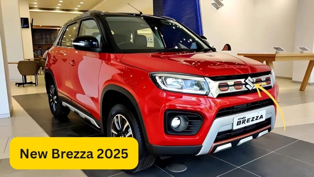 Maruti Suzuki Brezza 2025 new model Red colour