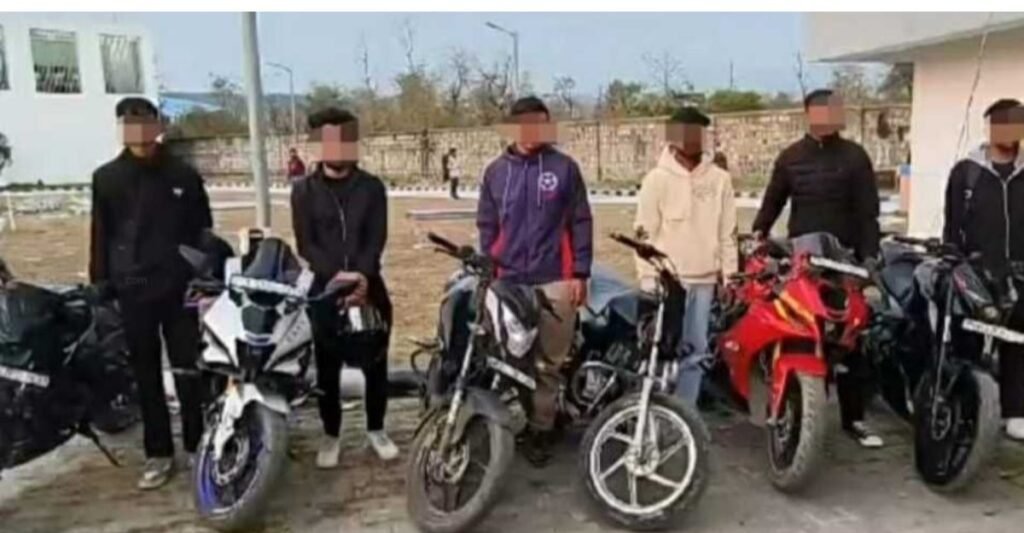 Uttarakhand bike stunts arrest by