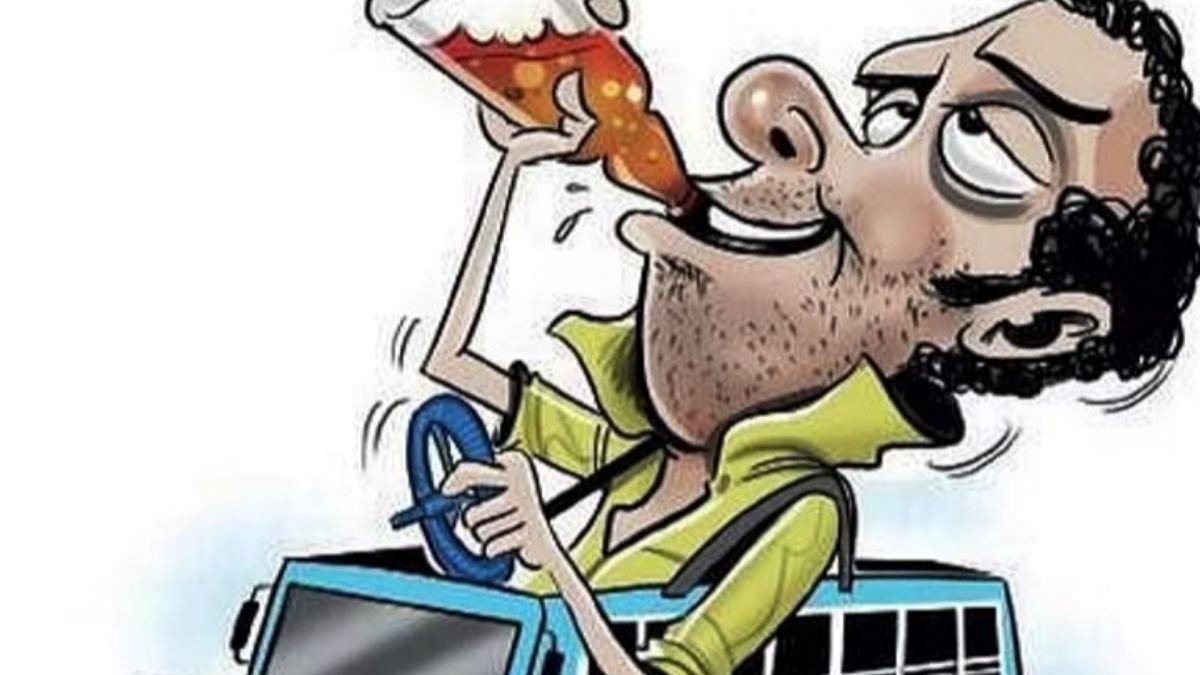 ड्राइवर के नशे ने बढ़ाई यात्रियों की मुश्किलें, रात 2 बजे हुई बस की अदला-बदली